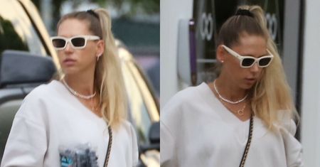 CIĘŻARNA Anna Kournikova "przyłapana" z synem w Miami