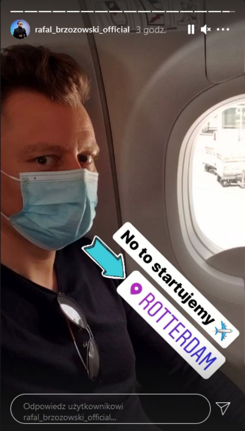 Ostatnie chwile Rafała Brzozowskiego przed odlotem do Rotterdamu