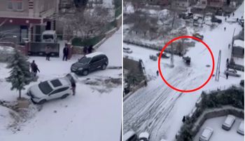 5 mln wyświetleń. Auto sunęło na dachu. Szok w Turcji