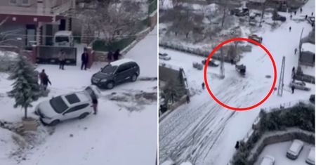5 mln wyświetleń. Auto sunęło na dachu. Szok w Turcji