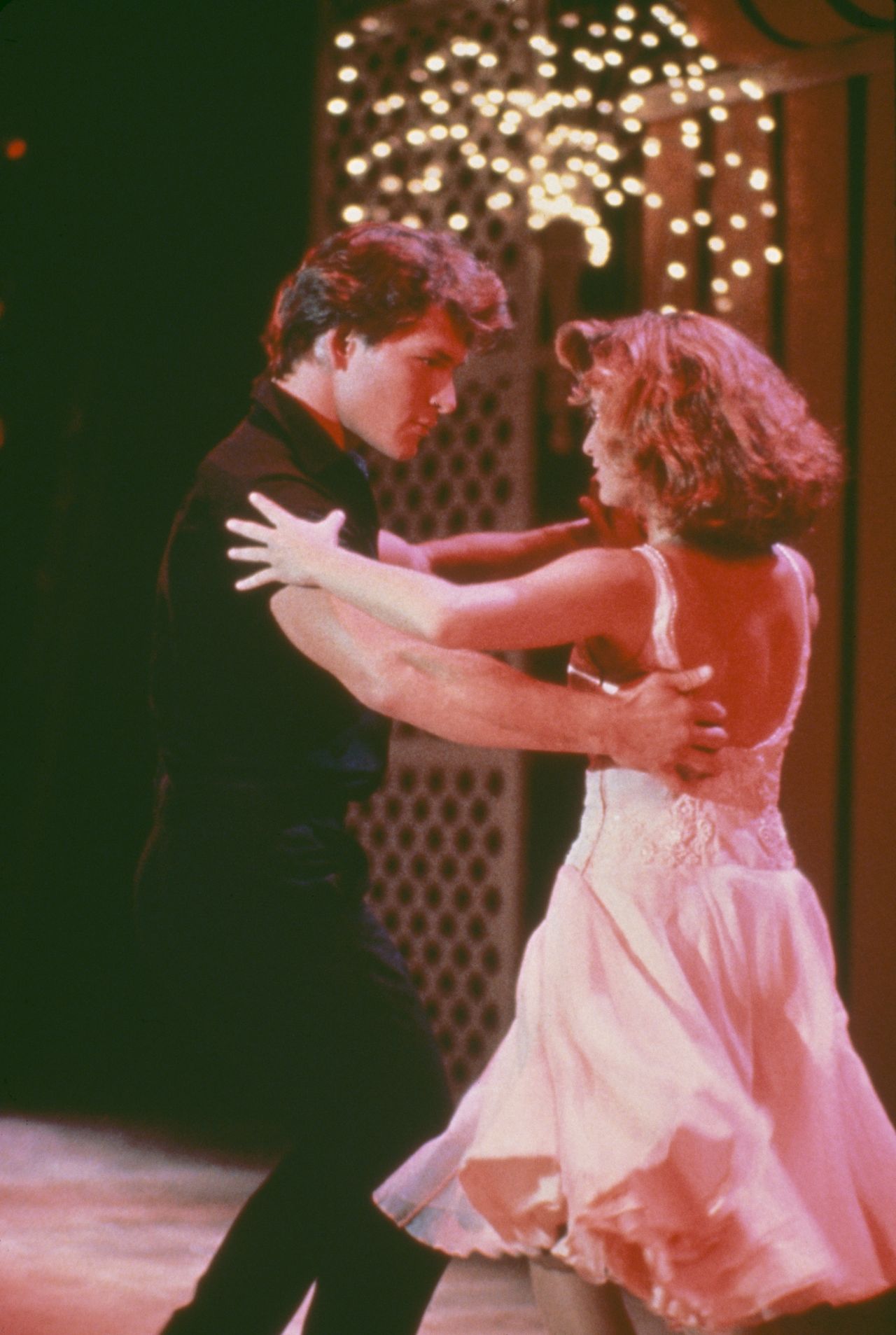 Patrick Swayze i Jennifer Grey na planie "Dirty Dancing"