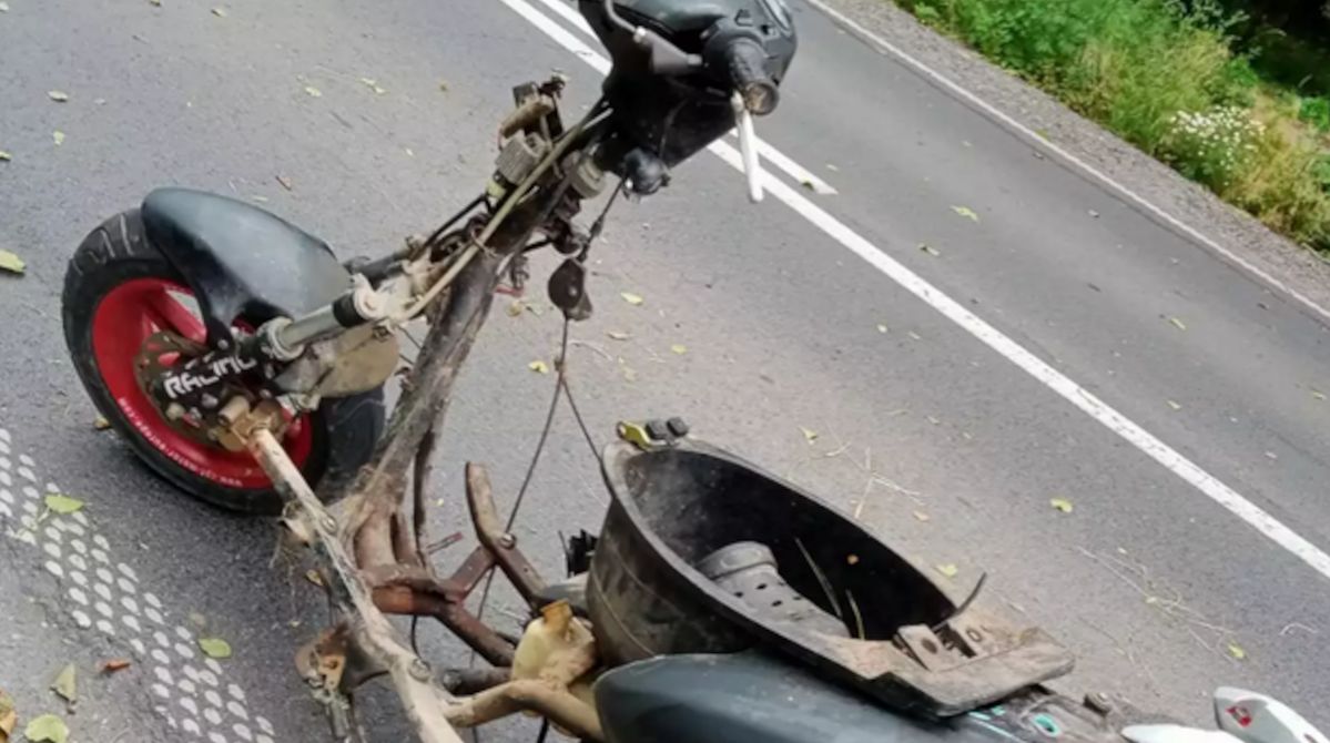 Tragiczny wypadek pod Rypinem. Nie żyje 40-letni motorowerzysta