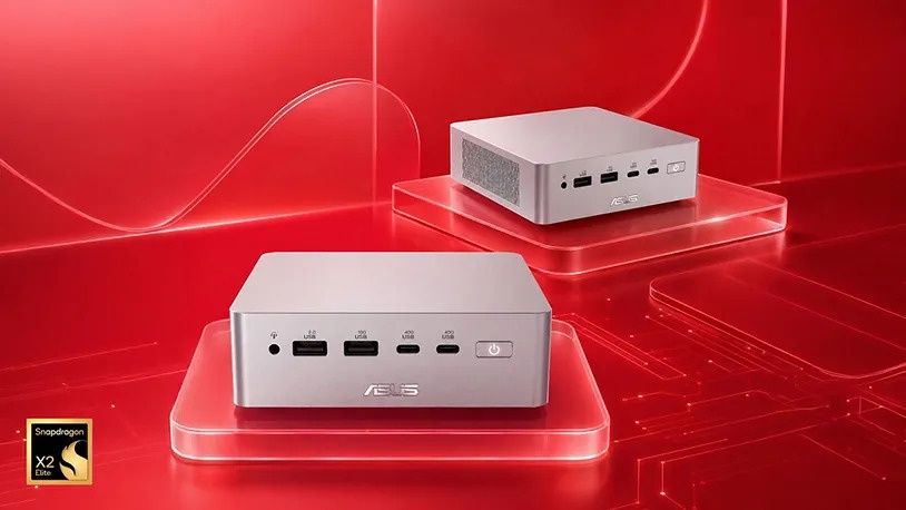 ASUS QN10 - Mini PC ze Snapdragonem X2 Elite