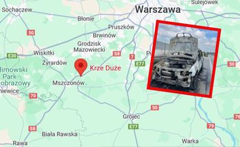 Jechali z małym dzieckiem. Doszło do pożaru auta
