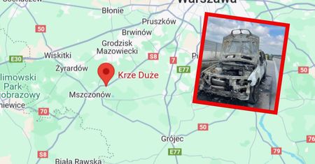 Jechali z małym dzieckiem. Doszło do pożaru auta