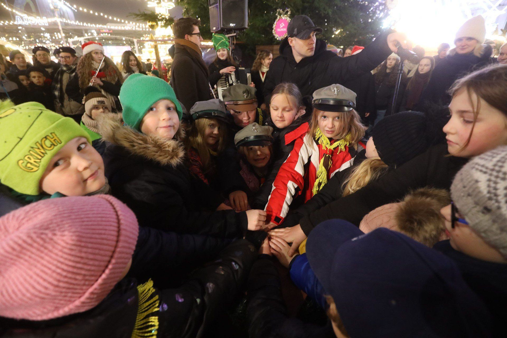 Rozświetlenie choinki na rynku w Katowicach