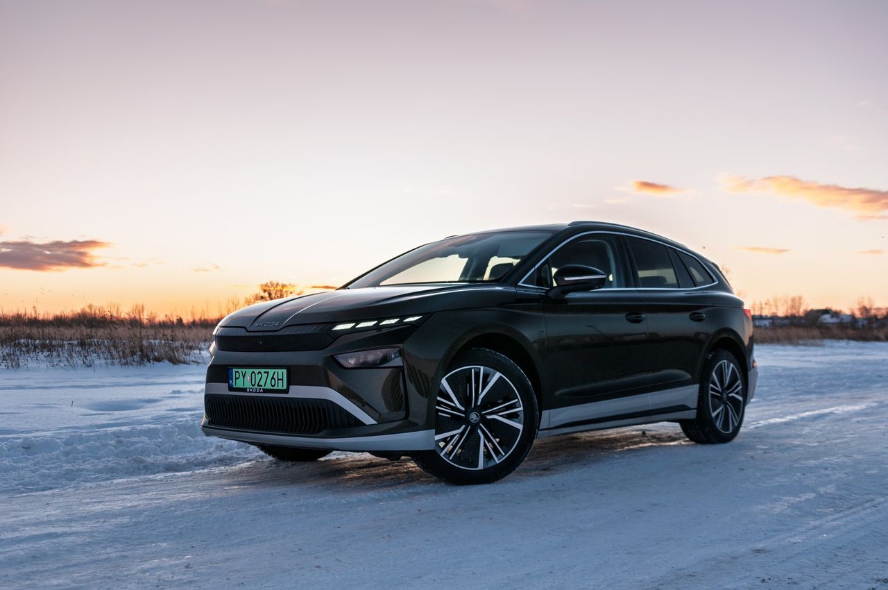 Skoda Enyaq 85 (2025) zimą