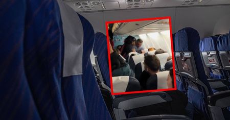 Awantura na pokładzie samolotu. Pasażerka rzuciła napojem w stewardessę