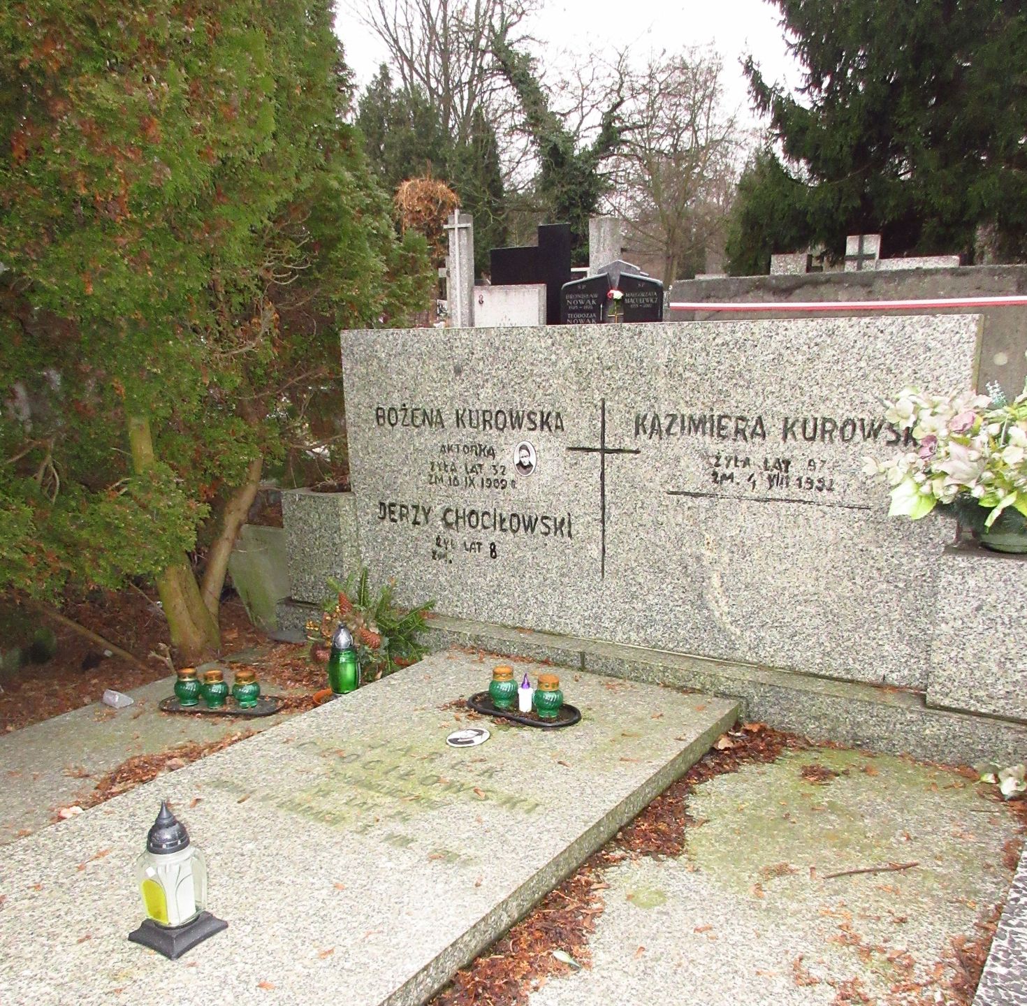Grób Bożeny Kurowskiej na Cmentarzu Bródnowskim