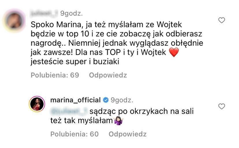 Marina Łuczenko komentuje brak wyróżnienia dla Wojtka w plebiscycie "Przeglądu Sportowego"