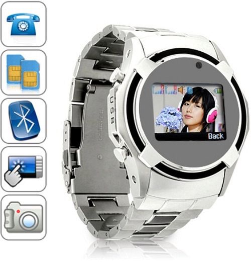 Dual SIM Cell Phone Watch