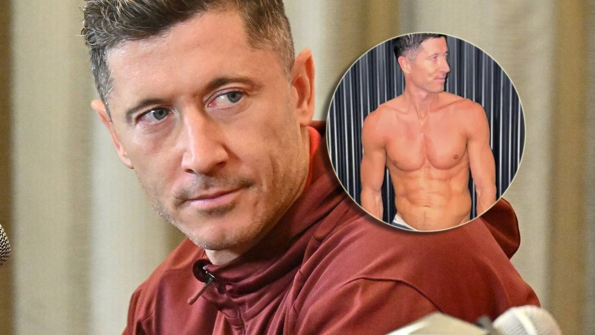 Robert Lewandowski pokazał brzuch