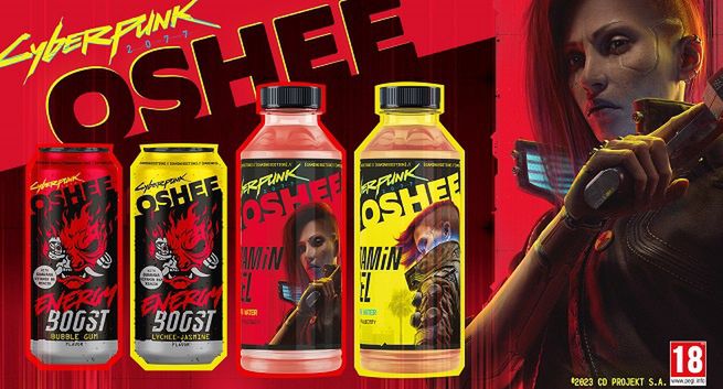 Napoje Oshee Cyberpunk 2077 trafiają do sprzedaży