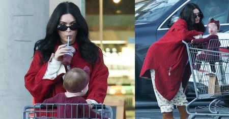Dawno niewidziana Megan Fox sfotografowana z CÓRKĄ na zakupach. Miała na sobie spodnie od piżamy (ZDJĘCIA)