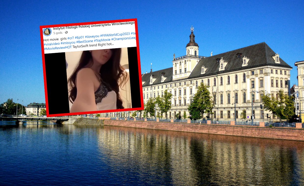 Porno na profilu instytutu Uniwersytetu Wrocławskiego. Uczelnia bezradna