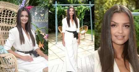 "Odpicowana" Klaudia El Dursi w garniturze i z paskiem za 5,5 tysiąca złotych promuje 2. sezon "Hotelu Paradise". Ikona stylu? (ZDJĘCIA)