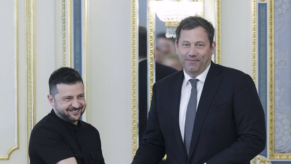 Wołodymyr Zełenski i Lars Klingbeil