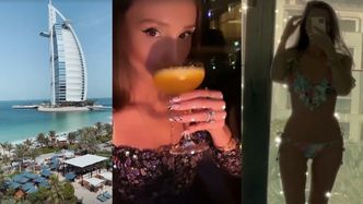 Marina Łuczenko sączy drinki i PODRYGUJE W BIKINI na wczasach w Dubaju