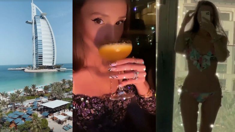 Marina Łuczenko sączy drinki w Dubaju