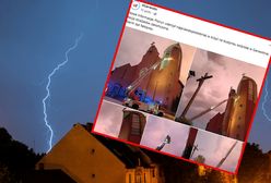 Piorun uderzył w dzwonnicę. Ludzie w kościele zamarli