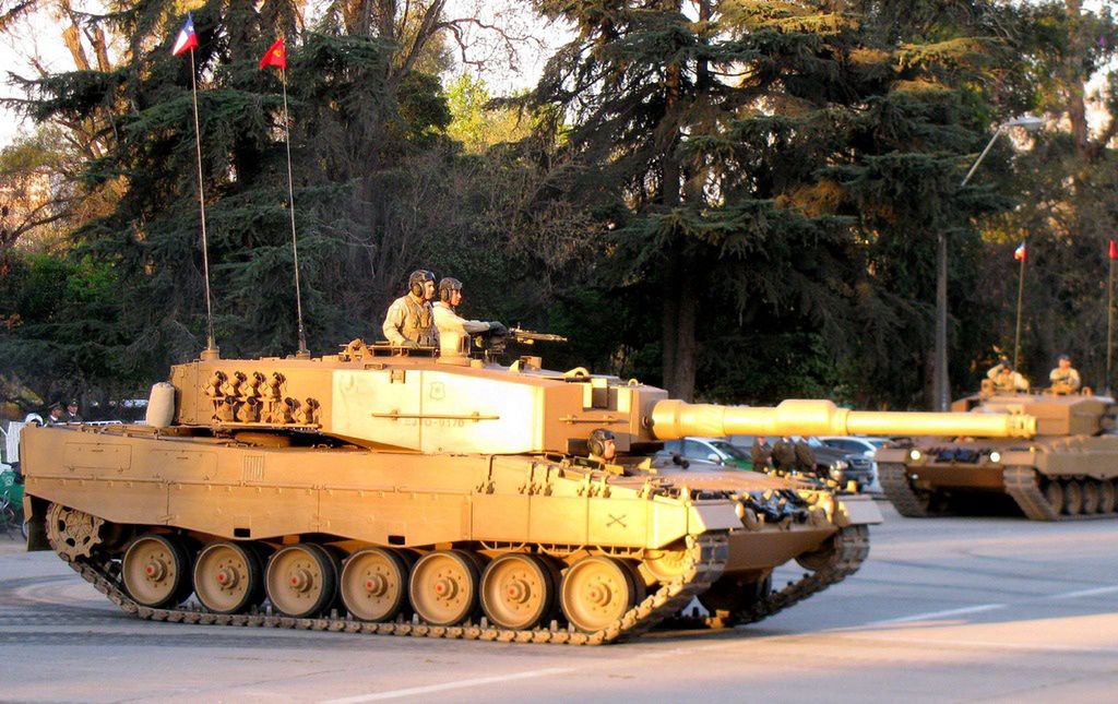 Leopardy 2A4CHL służą w 3. Brygady Pancernej La Concepción