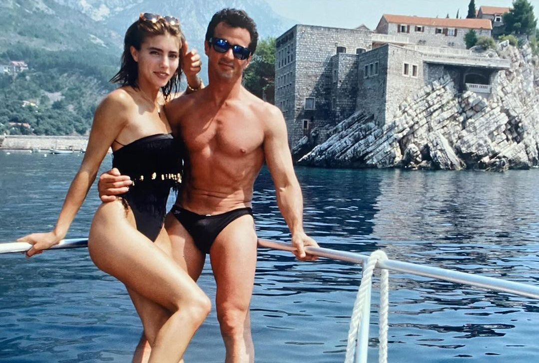 Sylvester Stallone with Jennifer Flavin a few good years ago