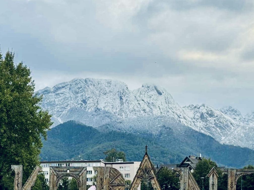 Widok na góry z Zakopanego 