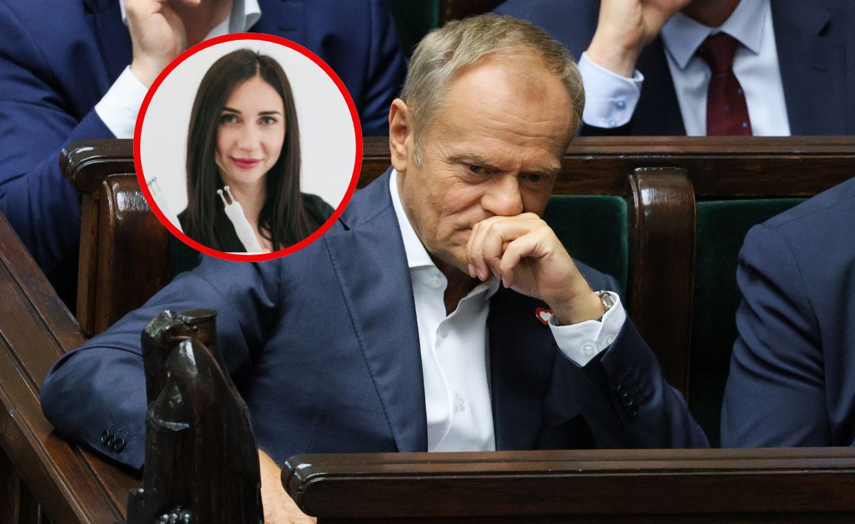 Donald Tusk i jego asystentka Kristina Voronovska