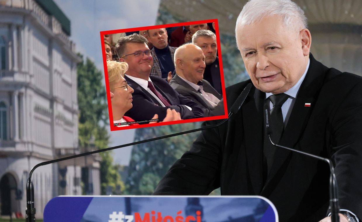 Na spotkaniu z Kaczyńskim pojawił się Wąsik. Ludzie zaczęli skandować
