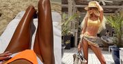 U Julii Dybowskiej bez zmian: smaży kończyny na dubajskim słońcu, odsłaniając ultraszczupłą sylwetkę