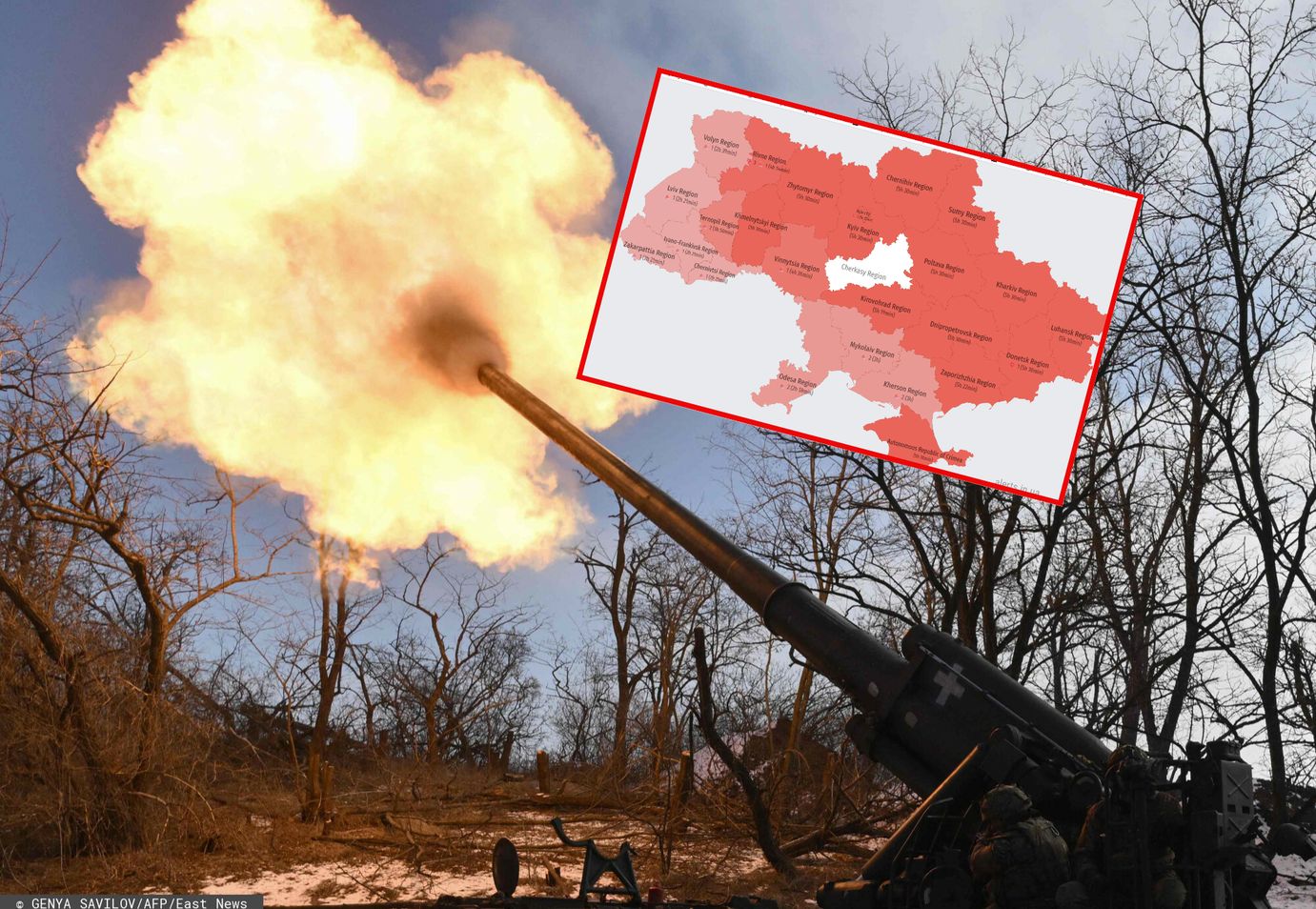 Cała Ukraina "na czerwono". Trwa atak Rosji
