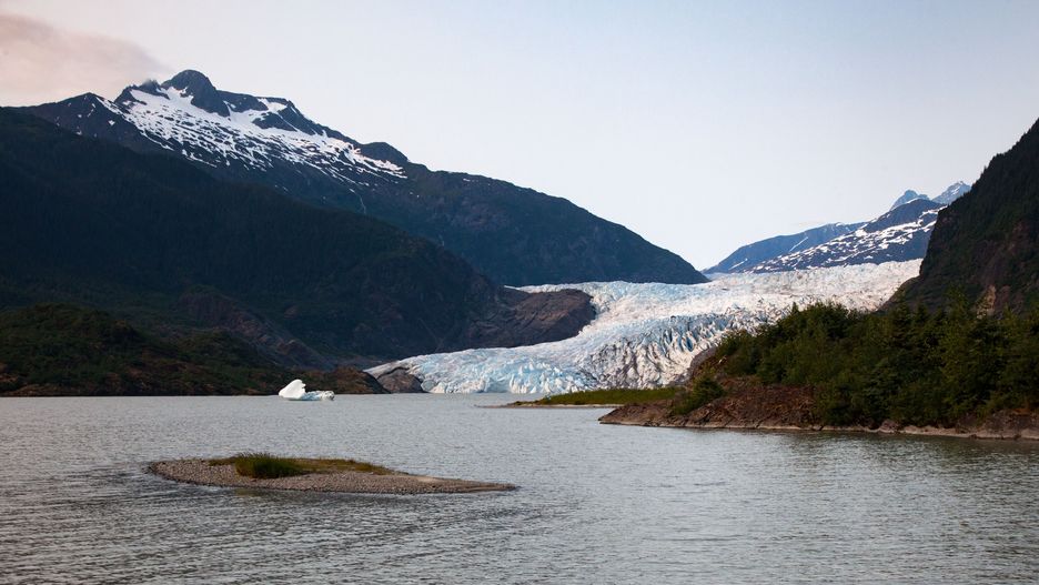 Mendenhall Glacier, Juneau, Alaska. (Photo by: Marli Miller/UCG/Universal Images Group via Getty Images)