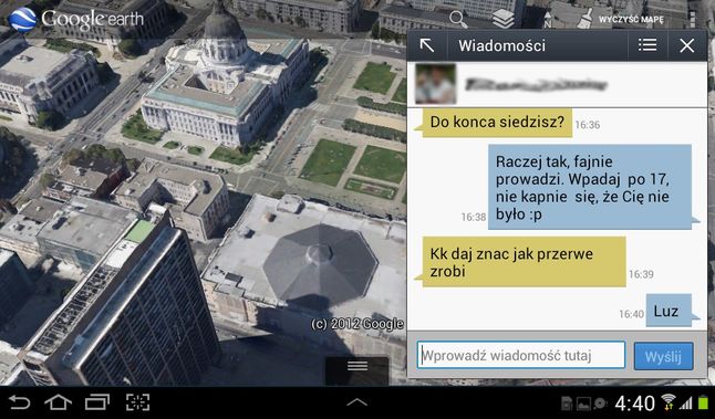 Miniaplikacja w Galaxy Tabie 2 7.0 (fot. wł.)
