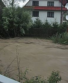 Podtopione domy, zalane ulice