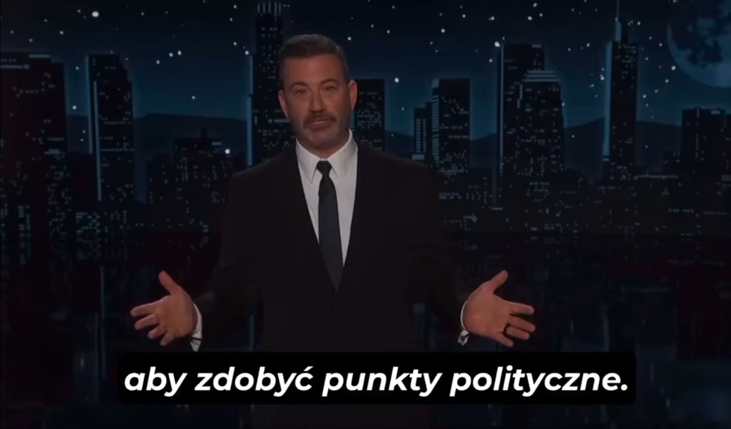 Monolog Kimmela z programu