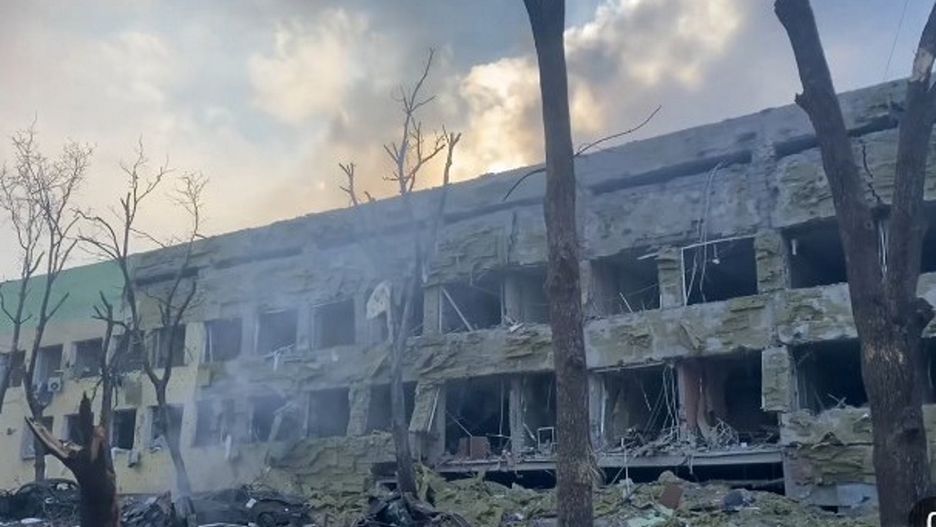 Zbombardowany szpital