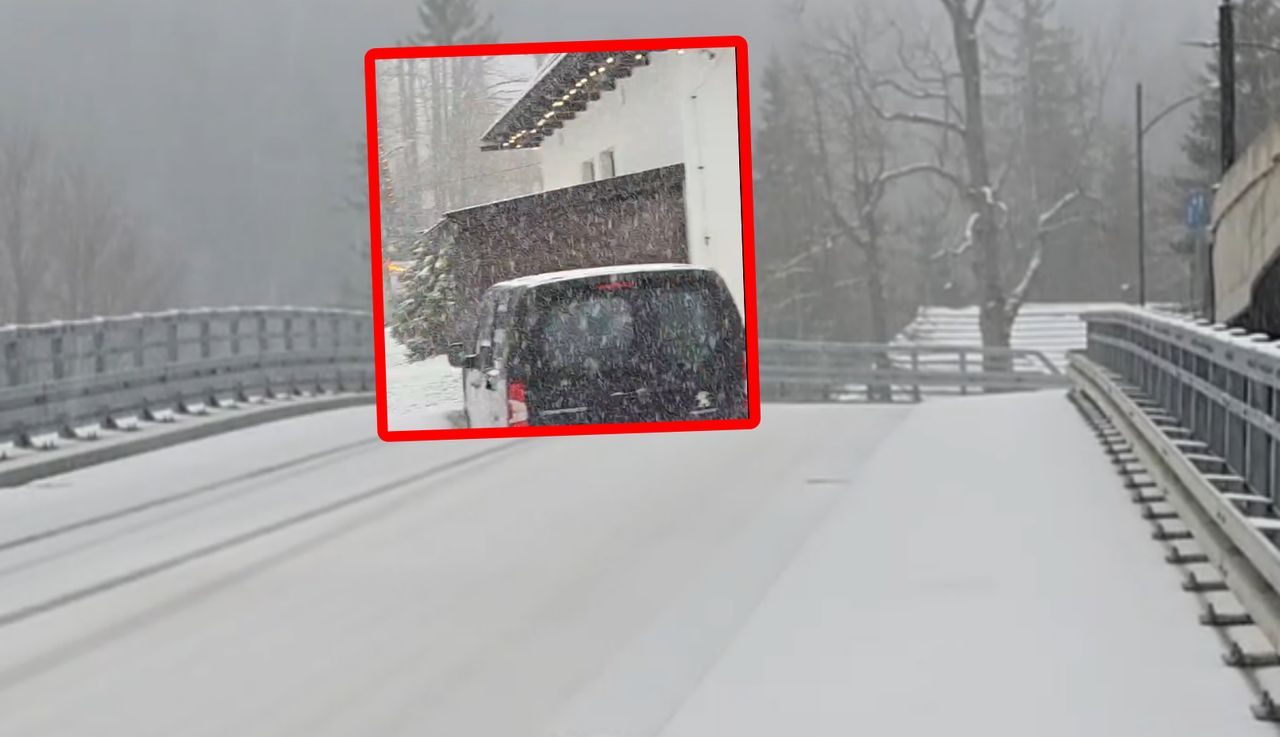Taka sytuacja w Zakopanem o 8:57. Poszło "na żywo"