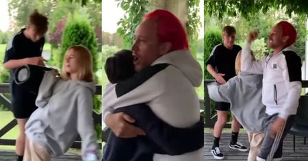 Uszczęśliwiony Michał Wiśniewski podryguje do hitu "Ich Troje" ze wszystkimi dziećmi: "Uwielbiam czas razem" (WIDEO)