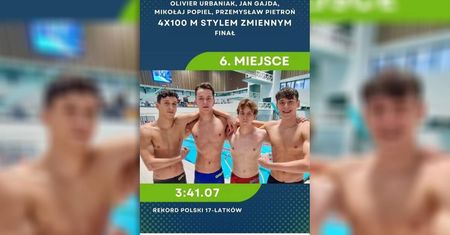 Mikołaj Popiel i Przemysław Pietroń z rekordem kraju w sztafecie 4×100 m