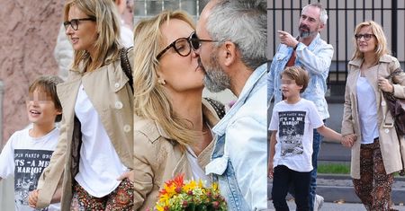 Szczęśliwa Patrycja Markowska na rodzinnym spacerze z synem i partnerem (ZDJĘCIA)