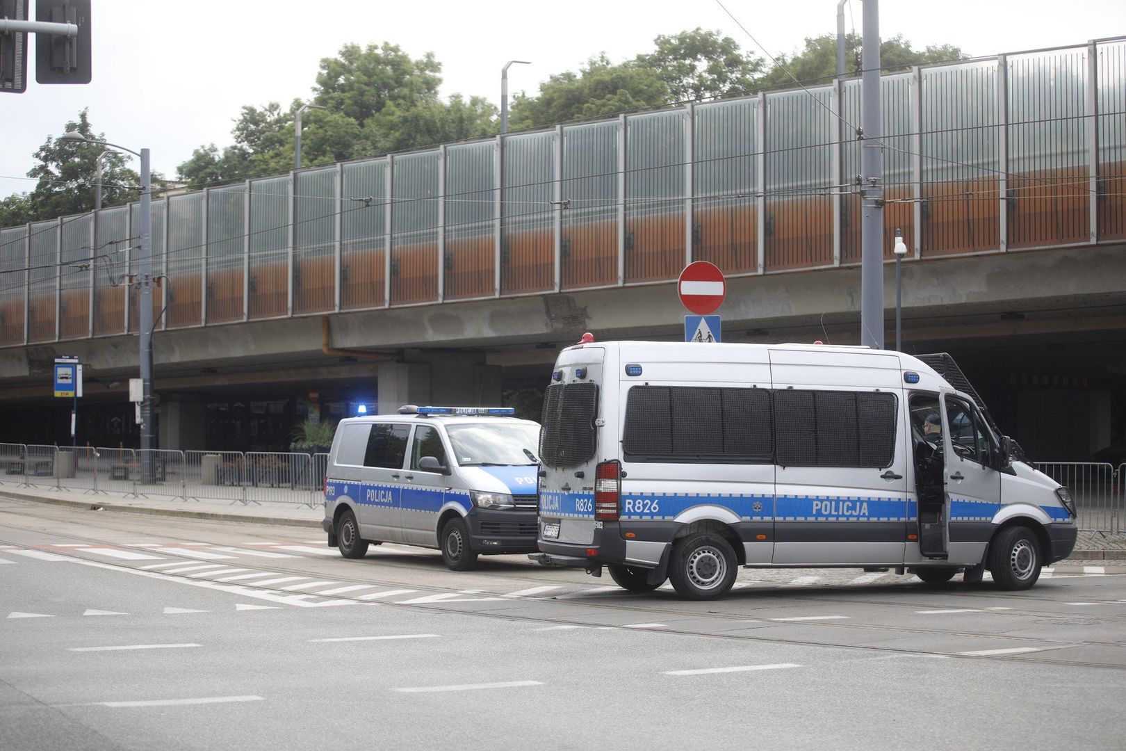 Zamknięta estakada w Chorzowie 