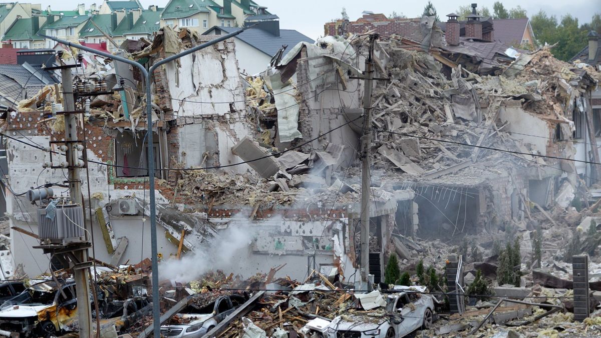 Rosyjskie ataki na Ukrainę.