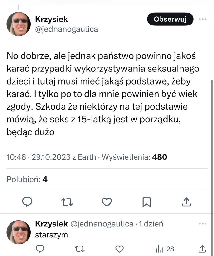 Dominika Korwin-Mikke wypowiada się na temat wieku zgody