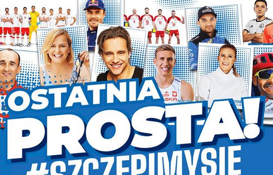 „Ostatnia prosta” - Musiał, Kubica, siatkarze i piłkarze zachęcają do szczepień na koronawirusa (wideo)