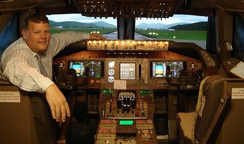 Zbudował sobie symulator Boeinga 747 i ustanowił rekord Guinnessa