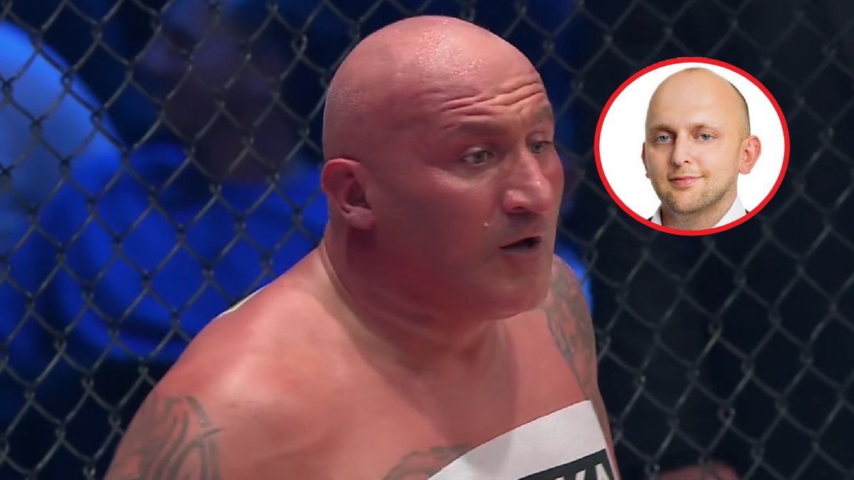 Na dużym zdjęciu Marcin Najman, na małym Michał Cichy