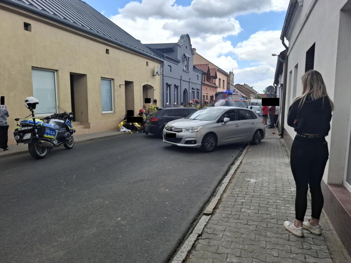 22.05.2025 Wypadek drogowy Dolsk ul. Kościelna Fot. Tomasz Barylski / Polska Press