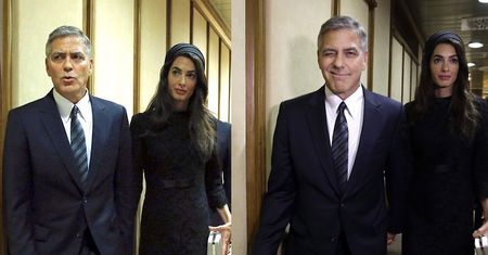 George i Amal Clooney spotkali się z papieżem! (ZDJĘCIA)