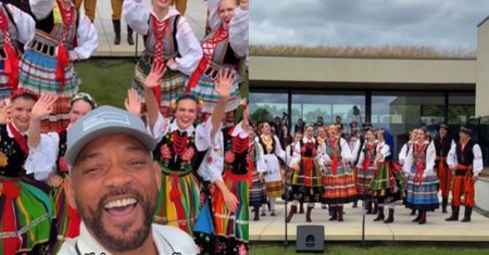 Will Smith zaskoczony przez polski zespół ludowy. "Zabieram ich w trasę"