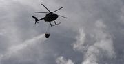 Śmigłowce w akcji. Dogaszanie Puszczy Solskiej wciąż trwa